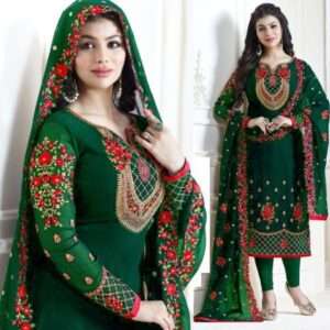 Georgette Embroidery Work Three-Piece